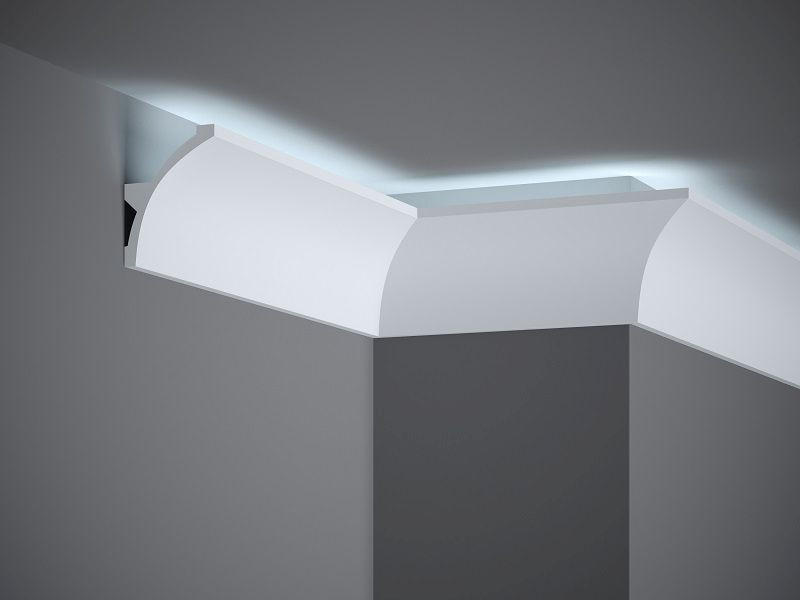 ZIDNA DEKORACIJA     240/6/8 cm      - bijela, Basics, plastika (240/6/8cm)