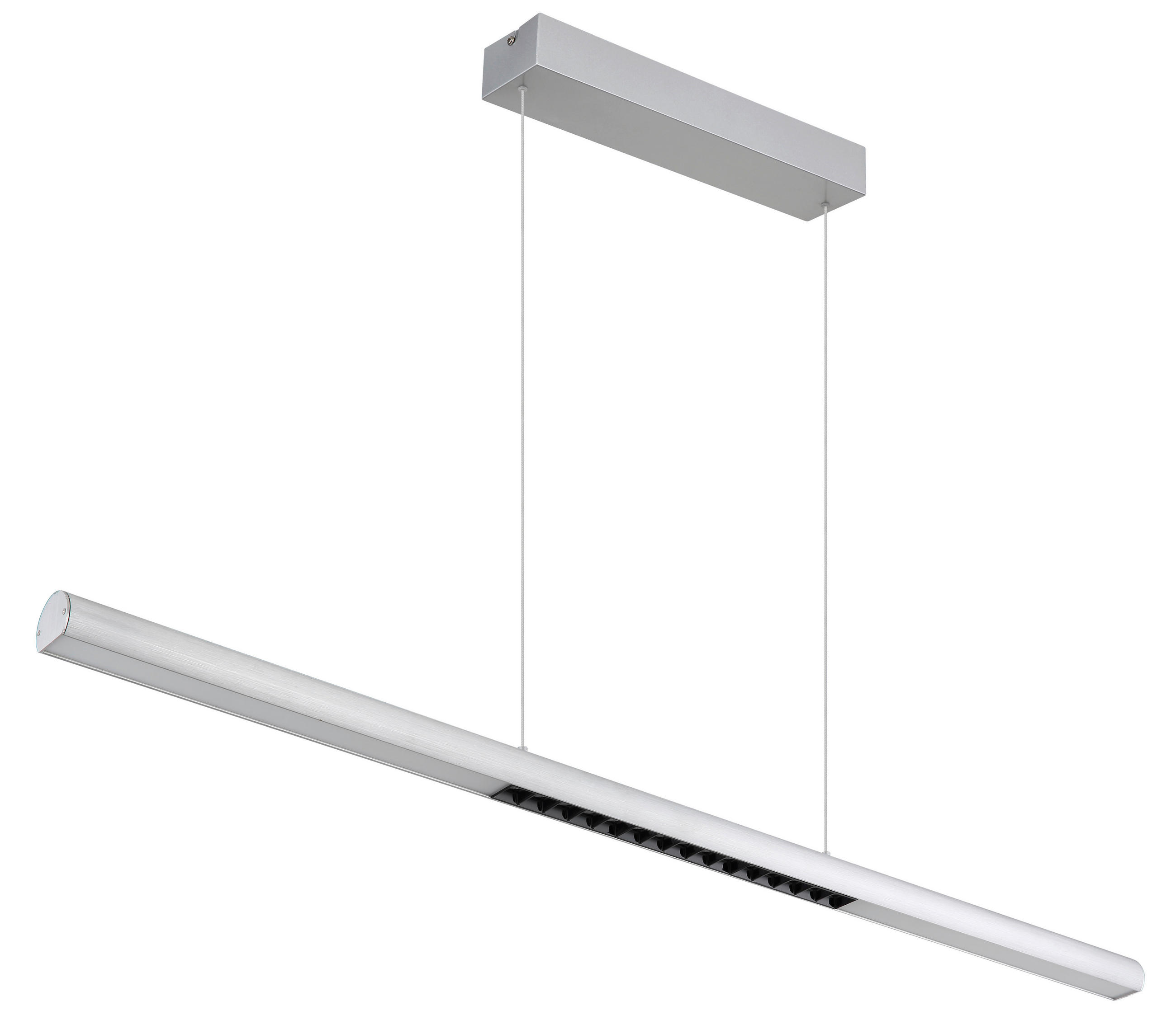 ZÁVĚSNÉ LED SVÍTIDLO, 120/8/150 cm - bílá/průhledné, Design, kov/plast (120/8/150cm) - Globo