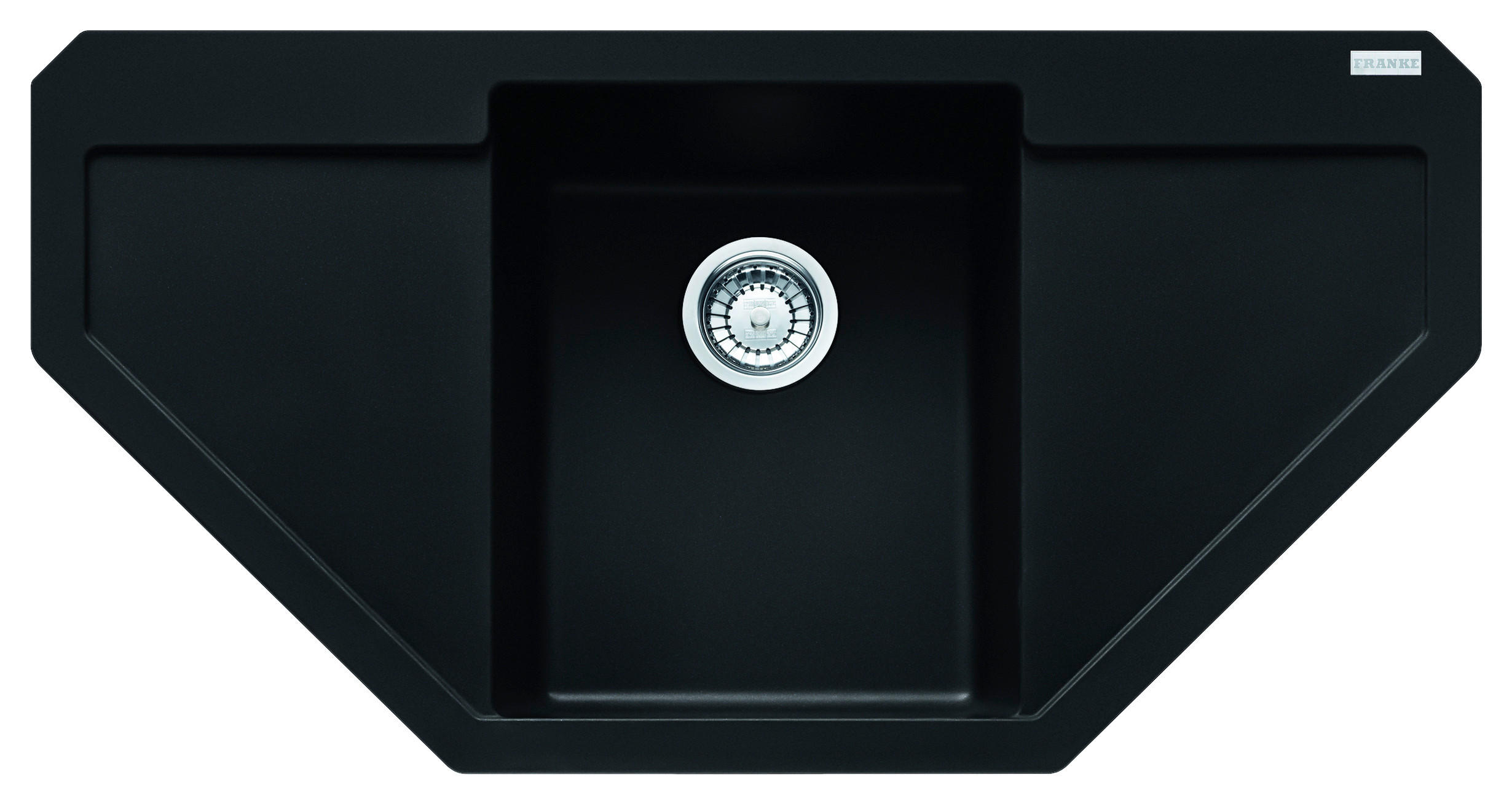 SPÜLE Maris / 114.0627.371  - Schwarz, Basics, Stein (90/50/20cm) - Franke