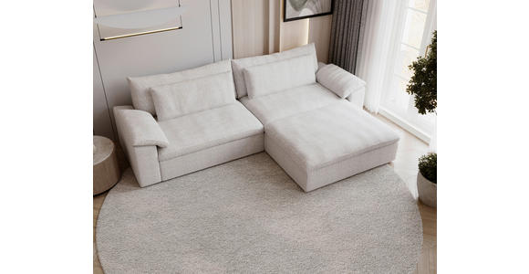ECKSOFA  in Webstoff Grau  306/198 cm  - Schwarz/Grau, MODERN, Kunststoff/Textil (306/198cm) - Carryhome