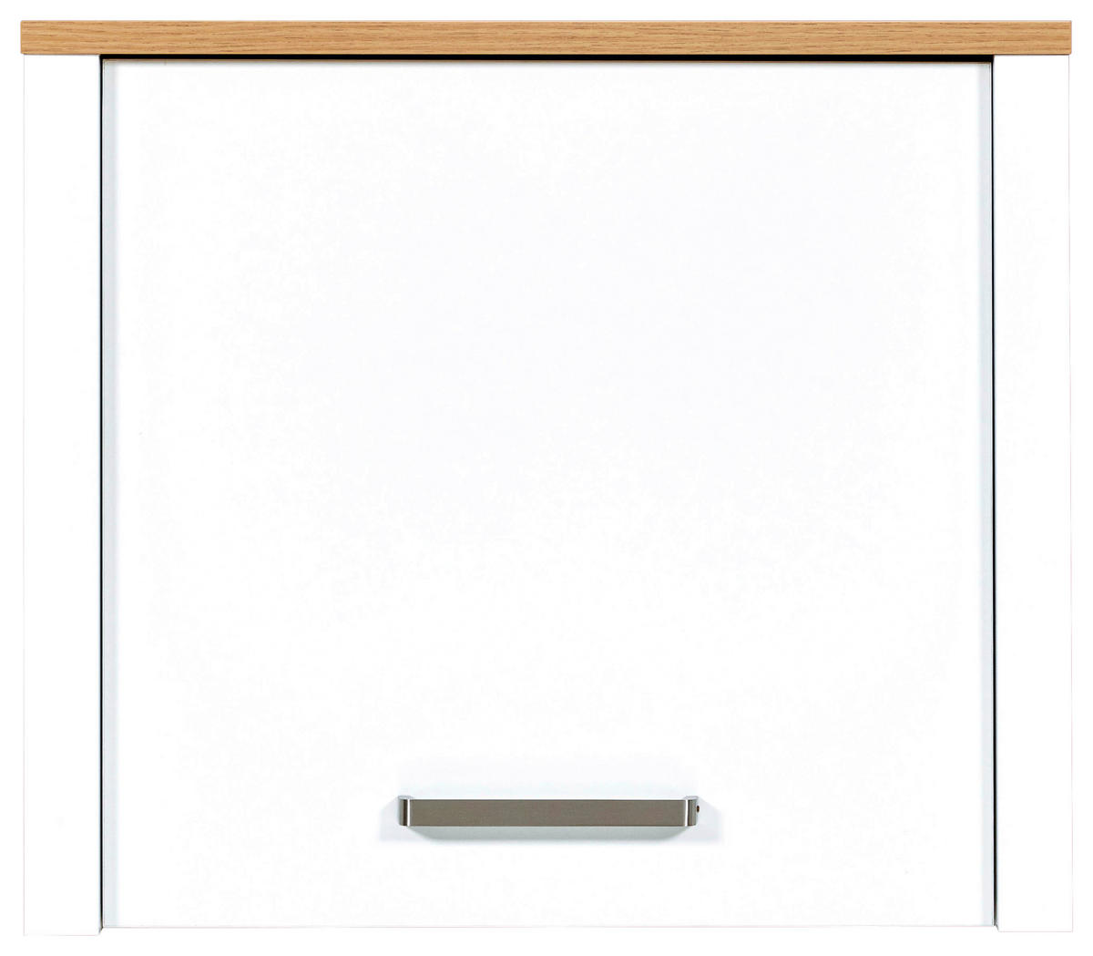 Aufsatzschrank Sicilia 70/60,5/60 cm   - Weiss/Silberfarben, Modern, Holzwerkstoff/Metall (70/60,5/60cm) - MID.YOU