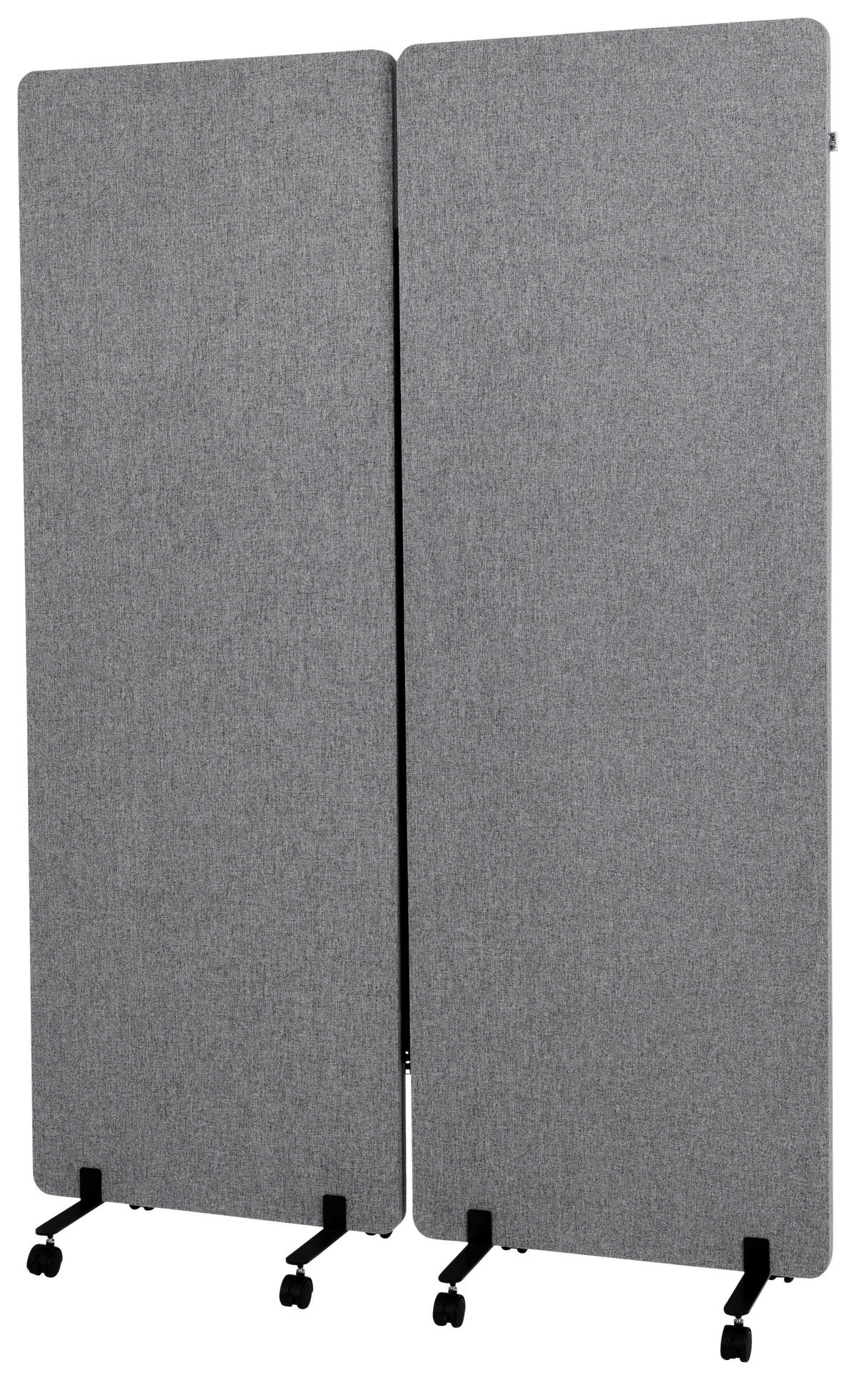MELLANVÄGG  i metall, plast, textil  mörkgrå  - mörkgrå, Basics, metall/textil (60/177/35cm) - MID.YOU