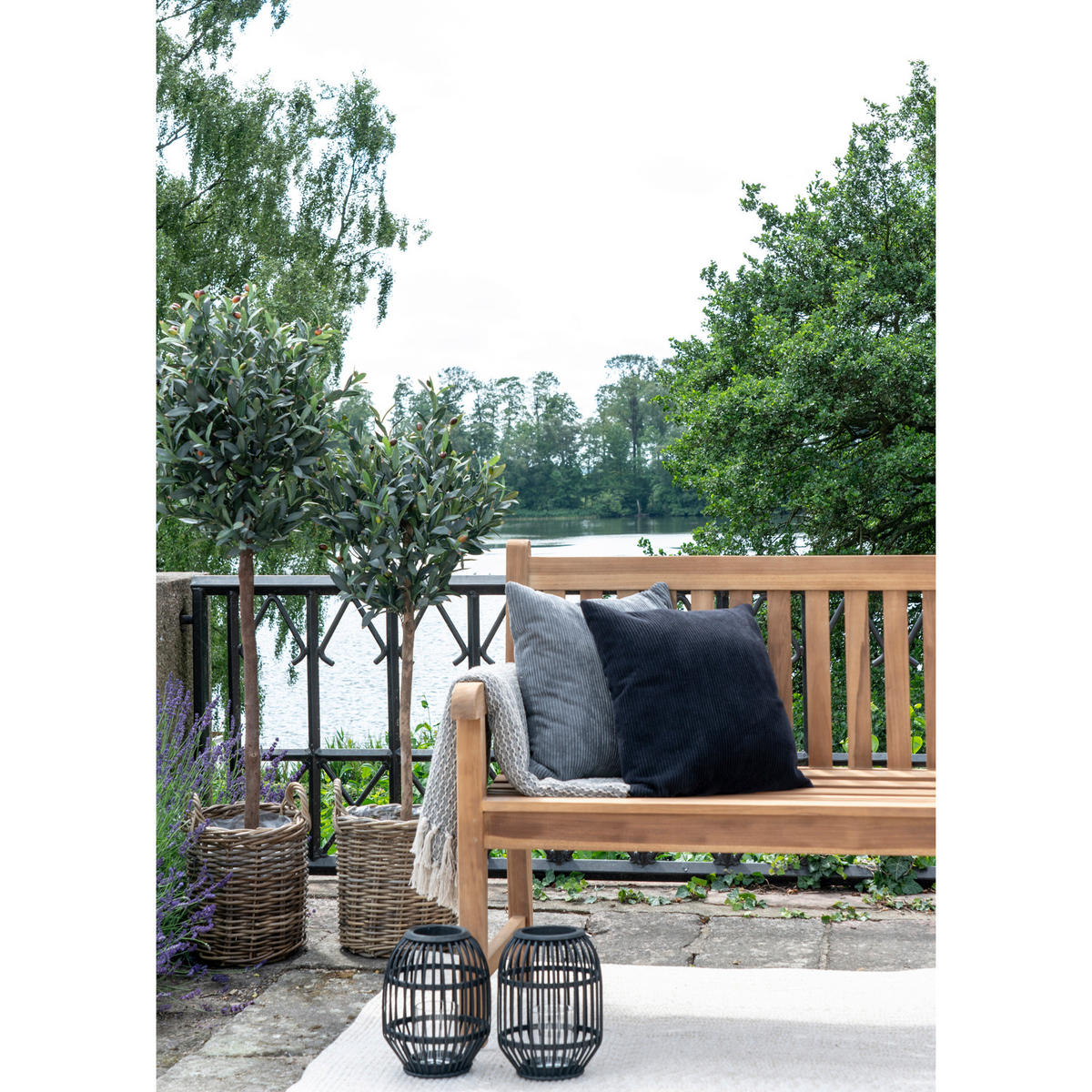 KUNSTPFLANZE Olive 150 cm  - Hellbraun/Schwarz, Basics, Kunststoff (150cm)