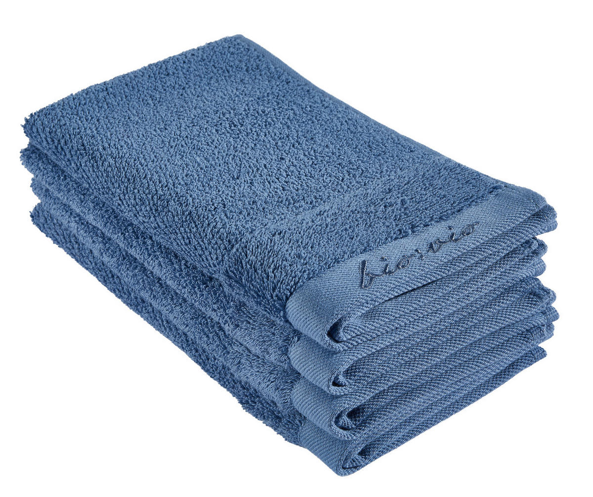 GÄSTETUCH BONITA Dunkelblau 4-teilig 30/50 cm  - Dunkelblau, Basics, Textil (30/50cm) - Bio:Vio