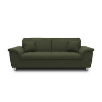 2-SITZER-SOFA in Webstoff Grün  - Chromfarben/Grün, KONVENTIONELL, Textil/Metall (210/81/97cm) - MID.YOU