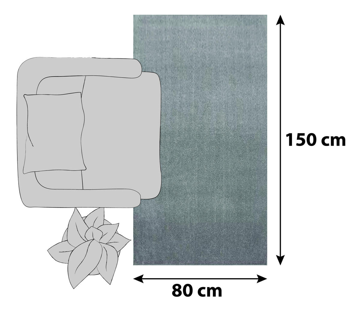 KOBEREC S VYSOKÝM VLASEM, 80/150 cm, béžová - béžová, Design, textil (80/150cm) - Novel