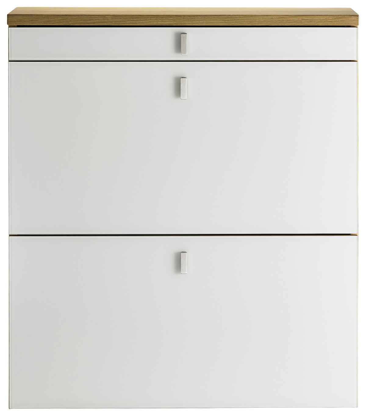 SCHUHKIPPER  in 100,1/95,5/29,2 cm  - Edelstahlfarben/Erlefarben, Design, Glas/Holz (100,1/95,5/29,2cm) - Team 7