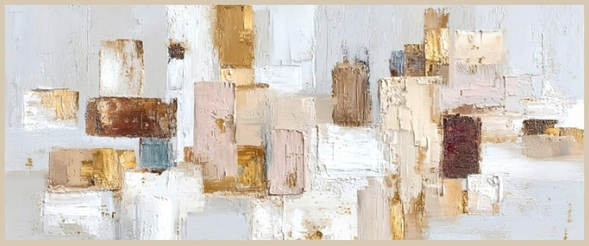 METALLBILD Abstraktes  - Multicolor, Basics, Metall (60/120/4cm) - Euroart