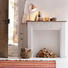 KAMINUMRANDUNG Holz - Weiß, LIFESTYLE, Holz (110/100/23cm)