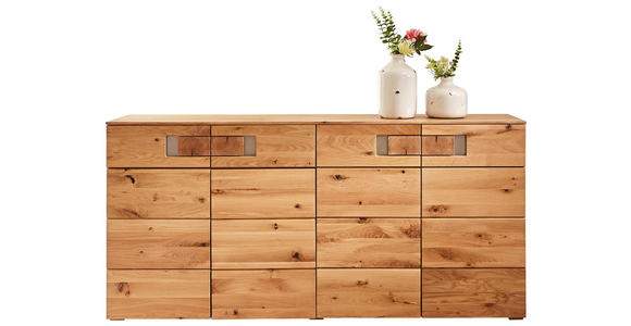SIDEBOARD Kerneiche furniert, massiv geölt Eichefarben - Eichefarben, KONVENTIONELL, Holz/Holzwerkstoff (180/83/43cm) - Cantus