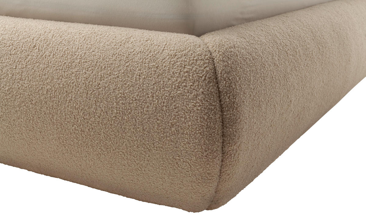 ČALÚNENÁ POSTEĽ, 180/200 cm, taupe - čierna/taupe, Modern, drevo/kompozitné drevo (180/200cm) - MID.YOU