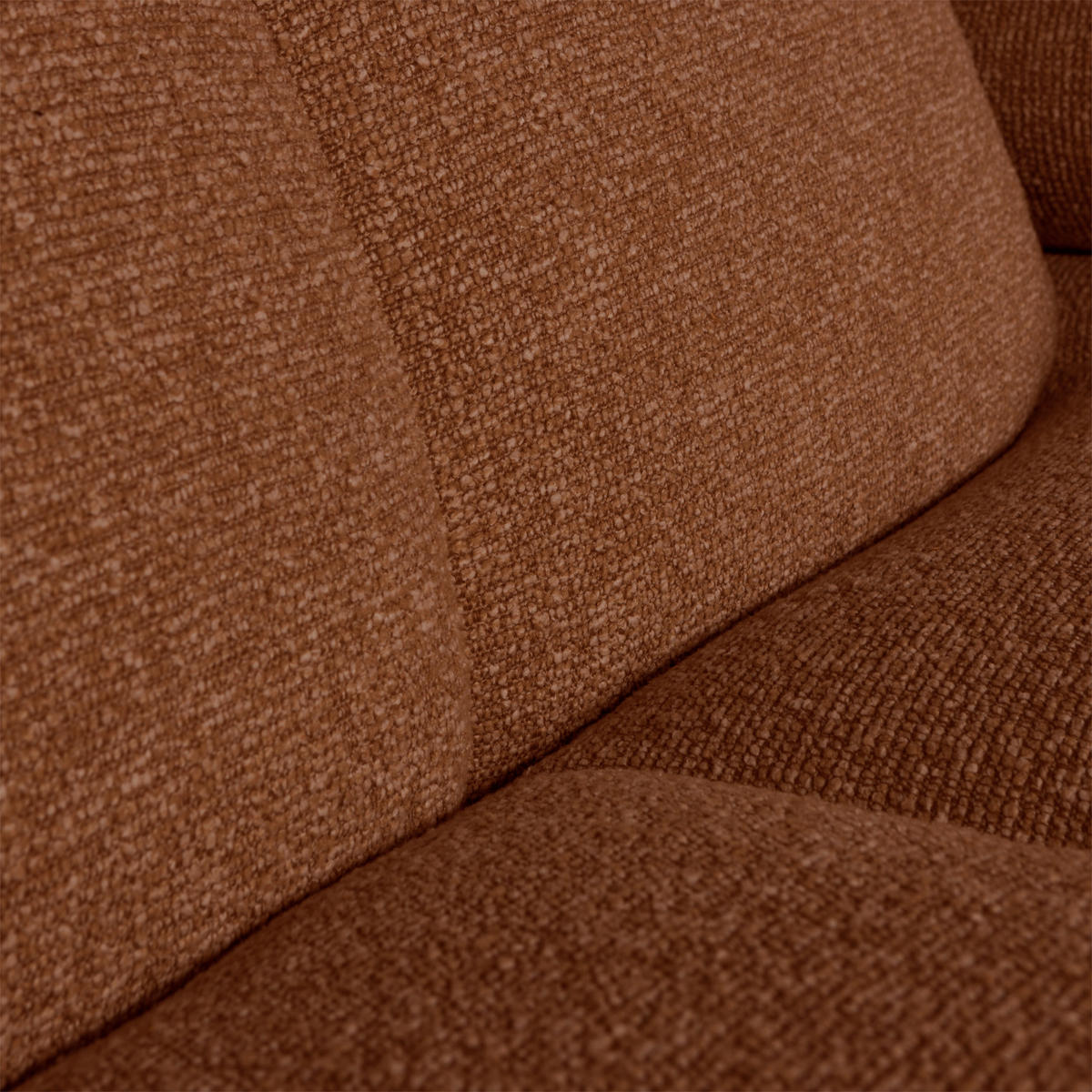 ECKSOFA Mojo Rostfarben Bouclé Armteilverstellung  - Rostfarben/Schwarz, MODERN, Kunststoff/Textil (160/284cm) - Livetastic