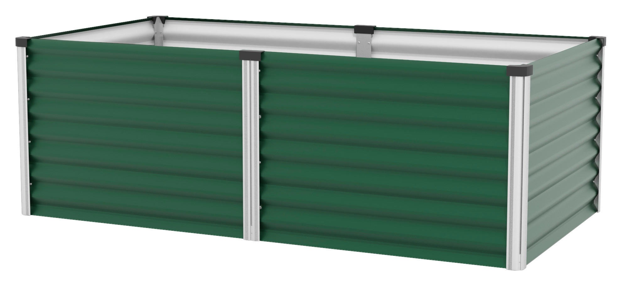 Hochbeet Stahl Linus 96,2x63x187,7 cm Dunkelgrün