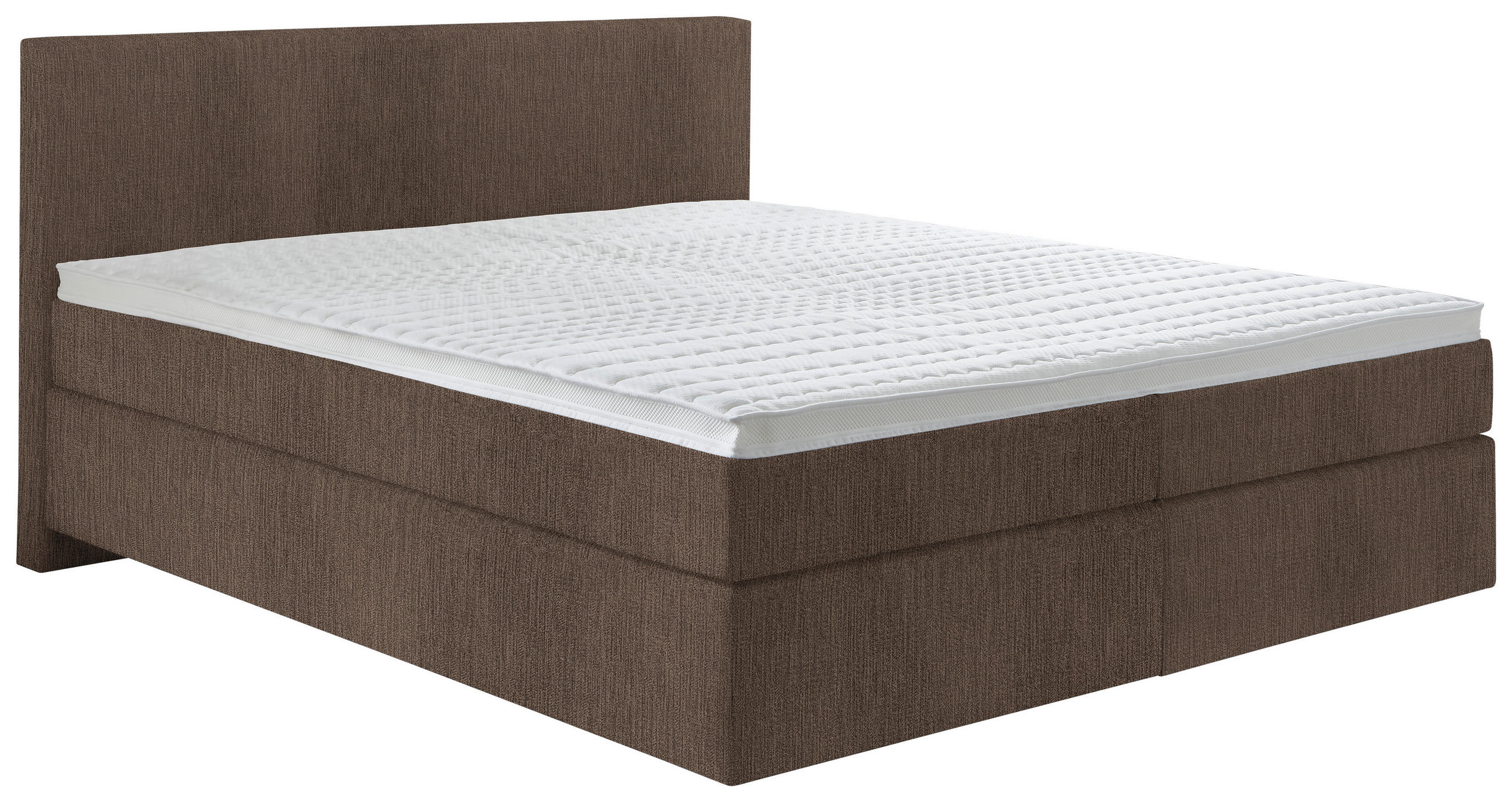 BOXSPRINGBETT 160/200 cm  in Braun  - Schwarz/Braun, Konventionell, Kunststoff/Textil (160/200cm) - Hom`in