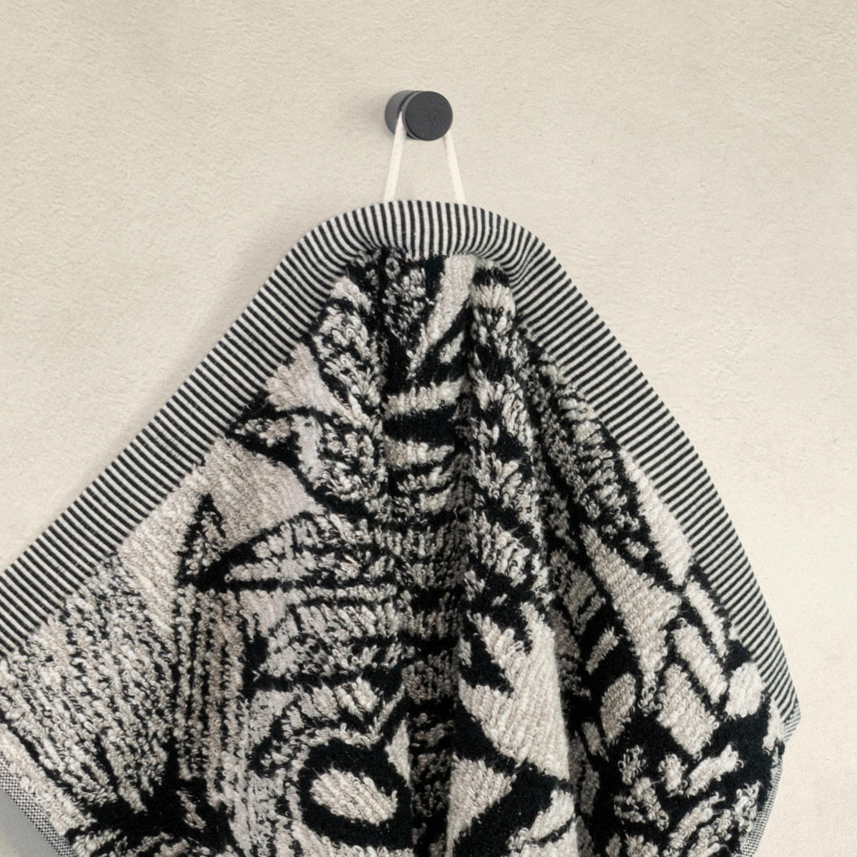 HANDTUCH BROOKLYN Schwarz  - Schwarz, Basics, Textil (50/100cm) - Moeve