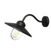 AUßENWANDLEUCHTE Klampenborg 42/27,5/25,5 cm   - Schwarz, KONVENTIONELL, Glas/Metall (42/27,5/25,5cm) - Elstead Lighting
