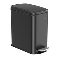 ABFALLSAMMLER 6 l  Metall, Kunststoff  - Schwarz, Basics, Kunststoff/Metall (14,4/29/29,9cm)