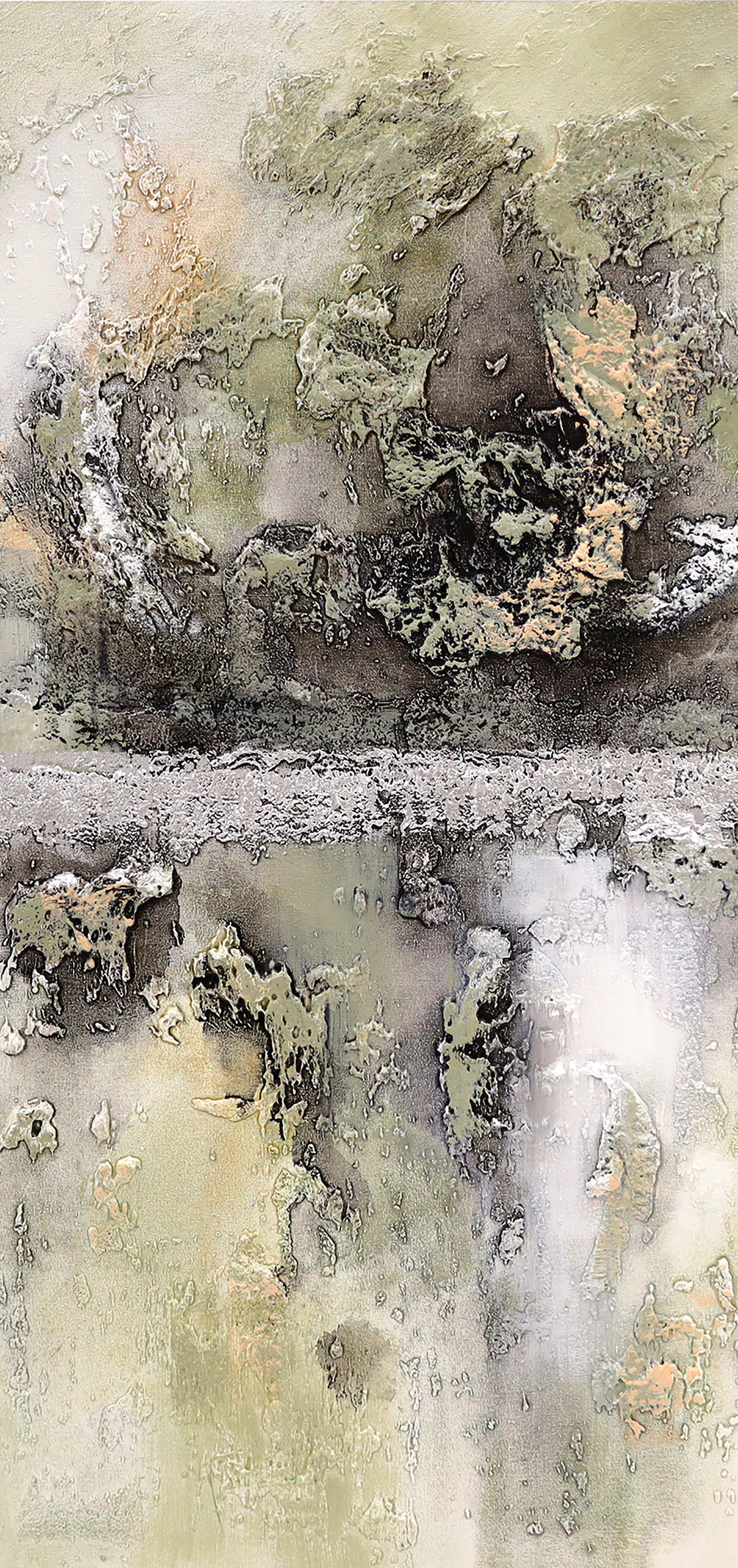 Monee OLEJOMALBA, abstraktní, 40/85 cm