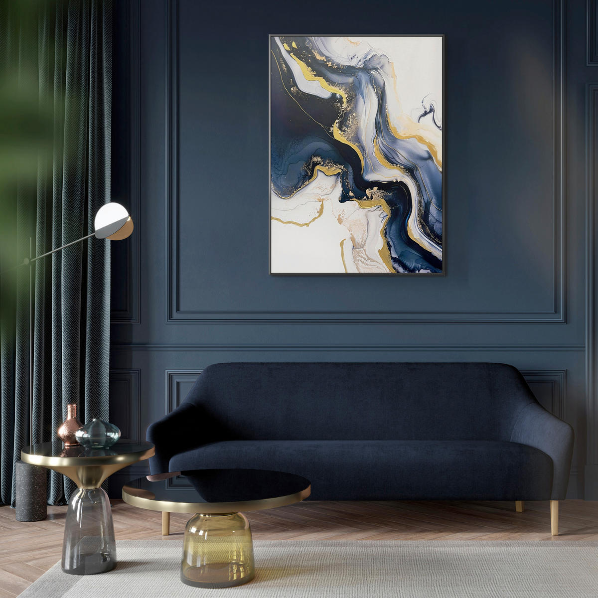 LEINWANDBILD Abstraktes 70/100 cm  - Multicolor, Basics, Holz/Textil (70/100cm)