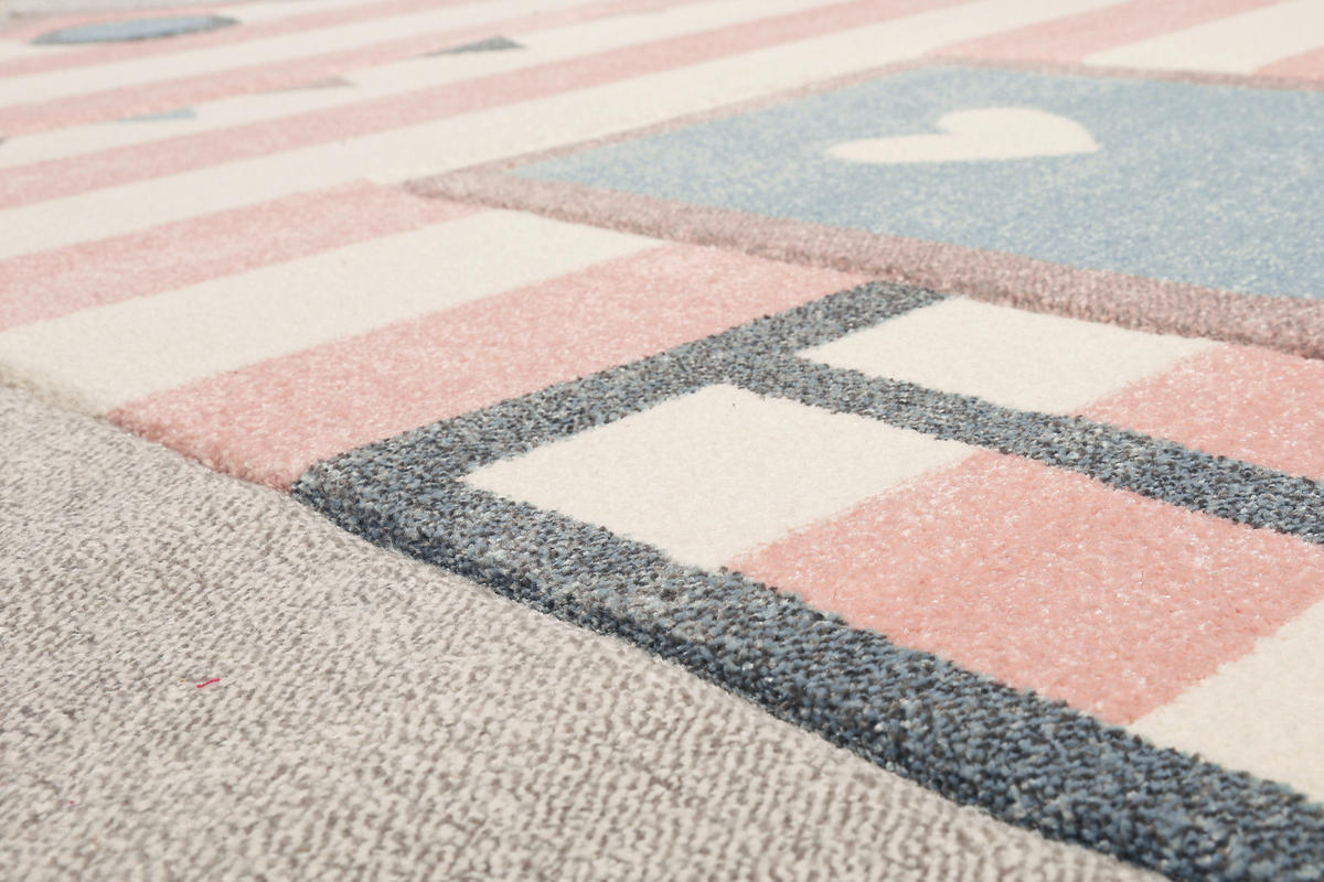 KINDERTEPPICH 200/290 cm Sea Castle  - Hellgrau/Rosa, Trend, Textil (200/290cm) - Esprit