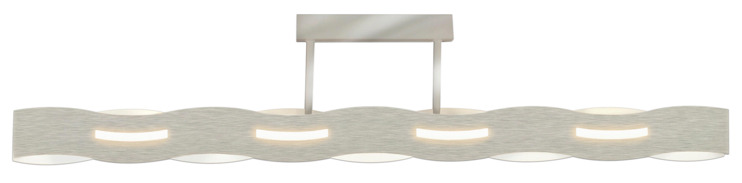 LED-DECKENLEUCHTE Wave   - Nickelfarben, Basics, Metall (20/100/7cm)