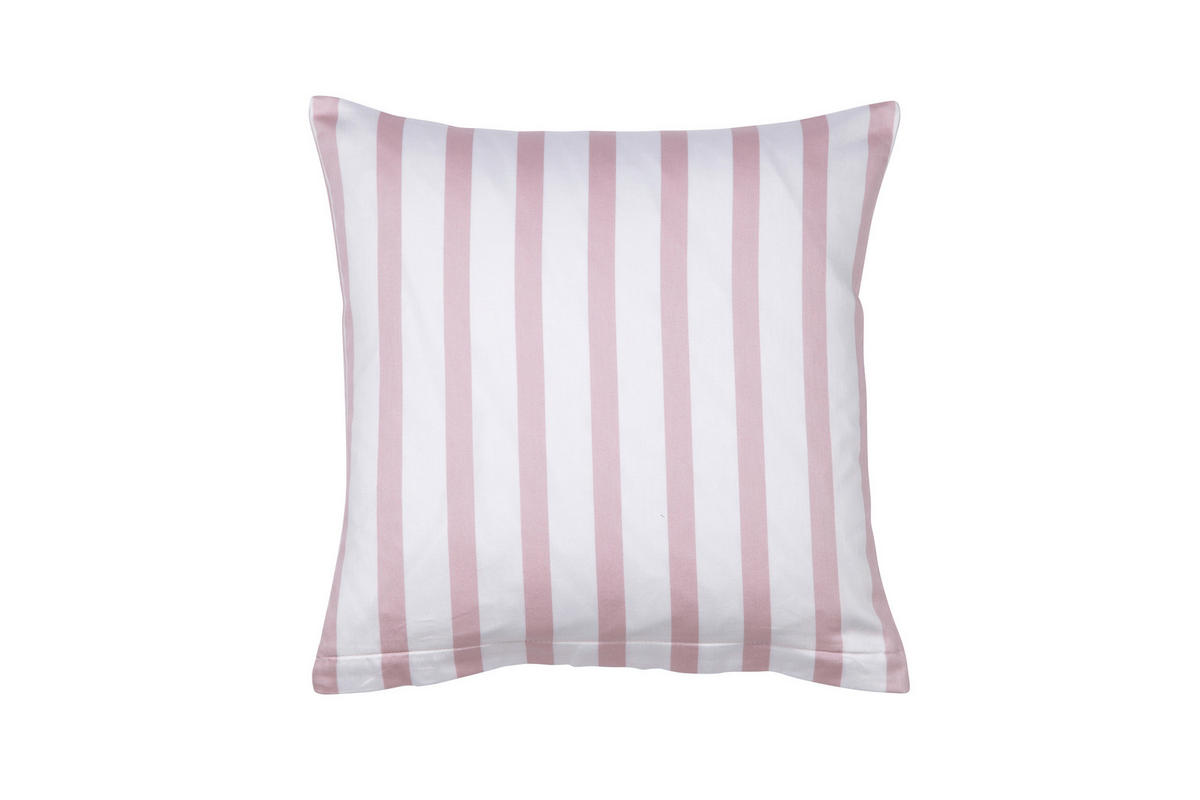 KISSENHÜLLE GENTANO 40/40 cm  - Hellrosa/Weiß, Design, Textil (40/40cm) - Janine