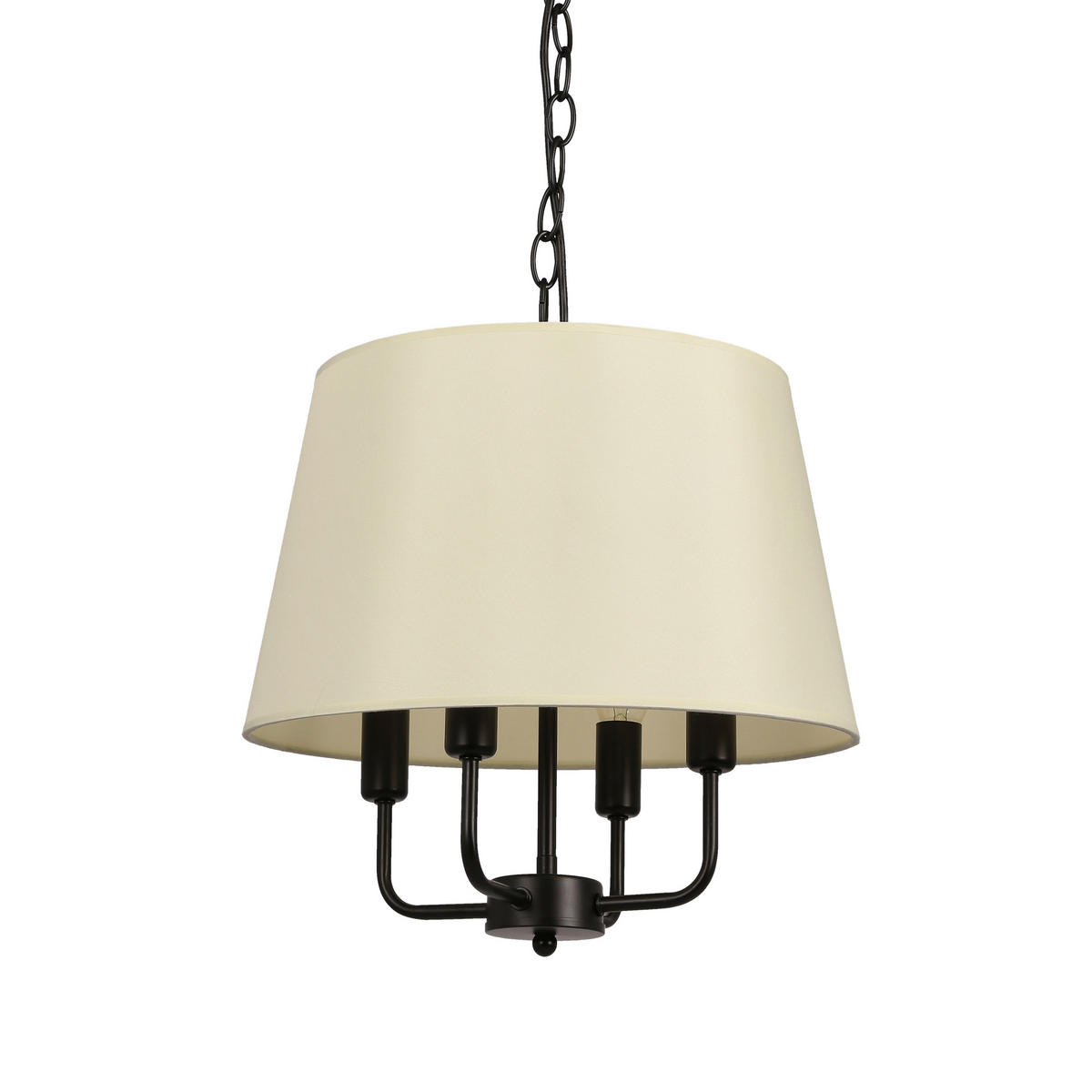 PENDELLEUCHTE 37,5/37,5/110 cm  - Goldfarben/Schwarz, KONVENTIONELL, Metall (37,5/37,5/110cm)