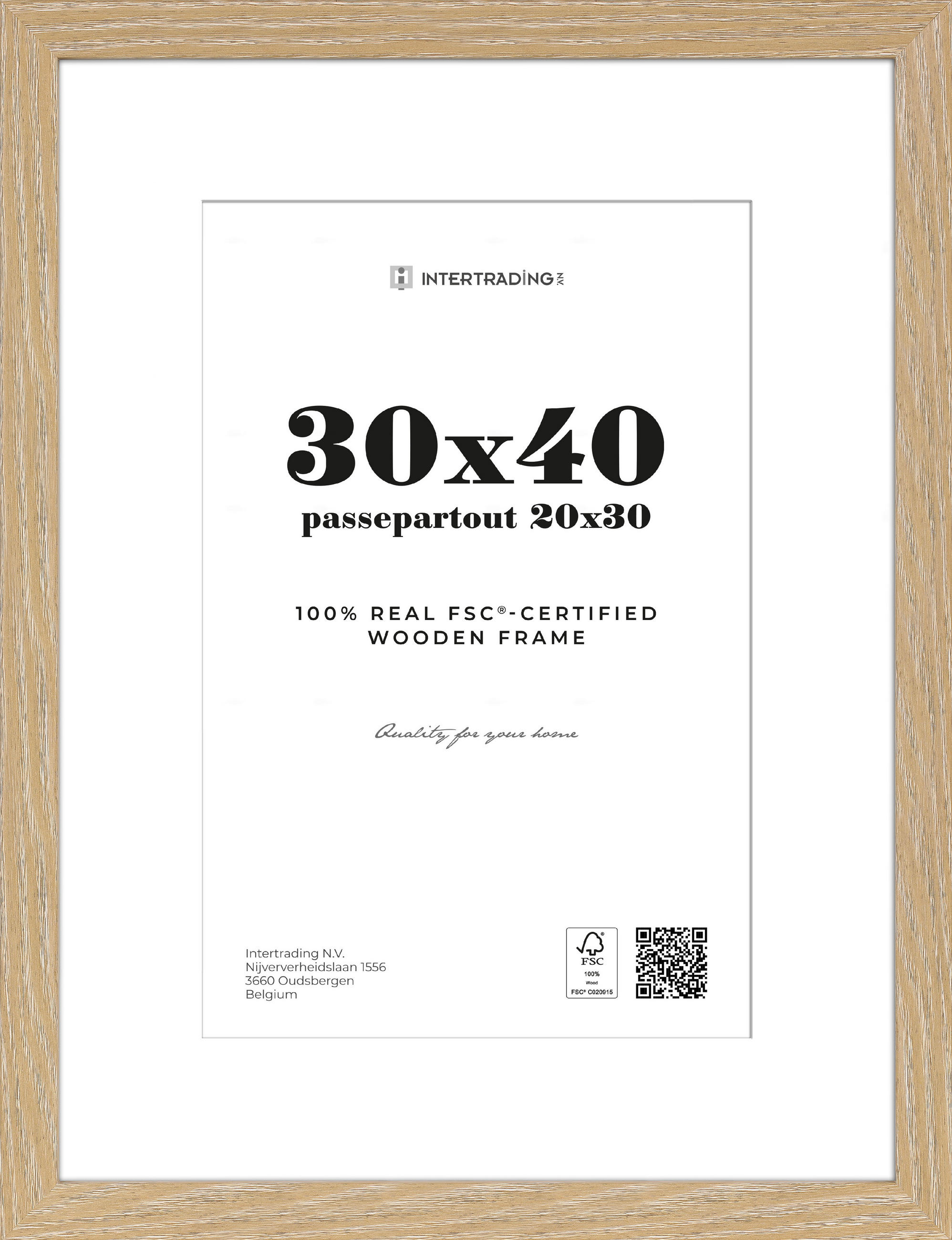 BILDERRAHMEN 33,1/43.2/2.5 cm  - Eichefarben, Basics, Holzwerkstoff (33,1/43.2/2.5cm)