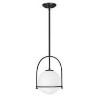 HÄNGELEUCHTE 28.9/50.3 cm    - Schwarz, Design, Glas/Metall (28.9/50.3cm) - Elstead Lighting