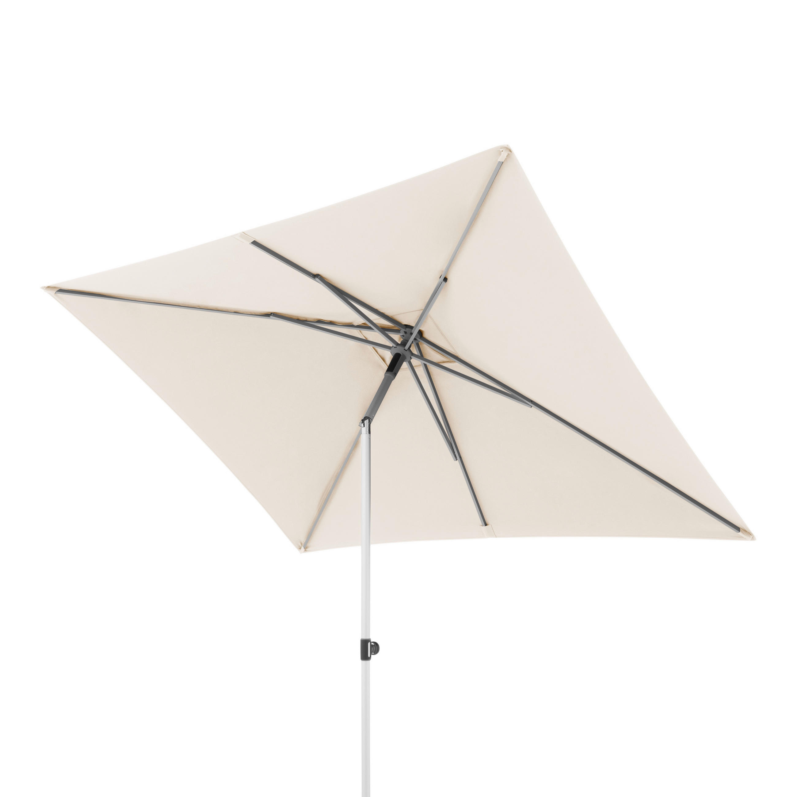 SONNENSCHIRM  200/250 cm  - Silberfarben/Naturfarben, Konventionell, Textil/Metall (200/250cm) - Doppler