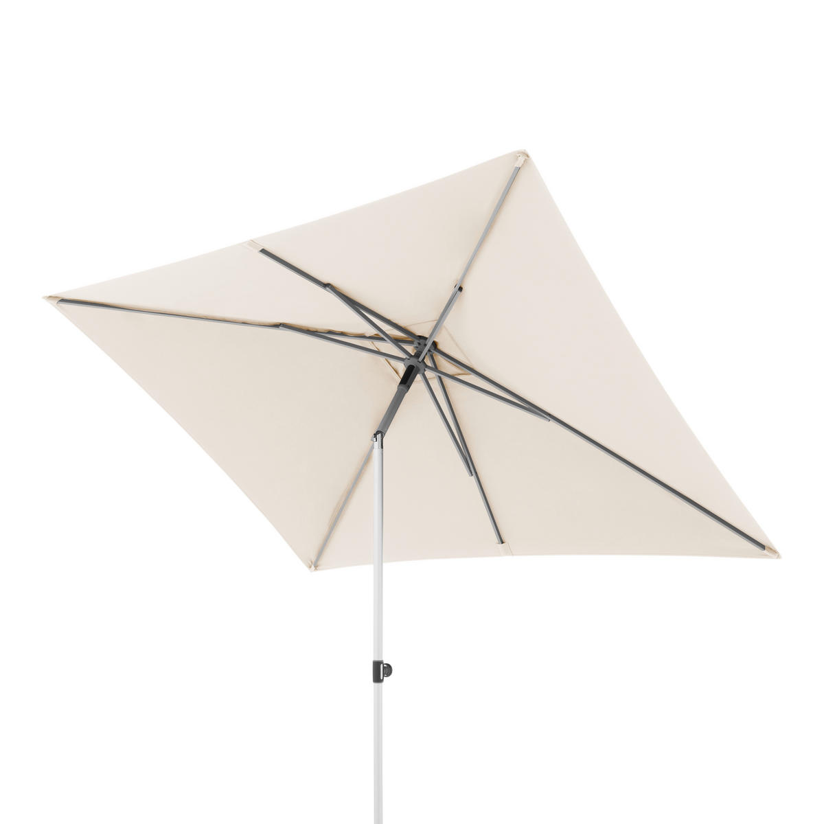 SONNENSCHIRM  200/250 cm  - Silberfarben/Naturfarben, Konventionell, Textil/Metall (200/250cm) - Doppler