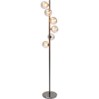 STEHLEUCHTE 28,8/160,5 cm    - Schwarz, Design, Glas/Stein (28,8/160,5cm) - Kare-Design