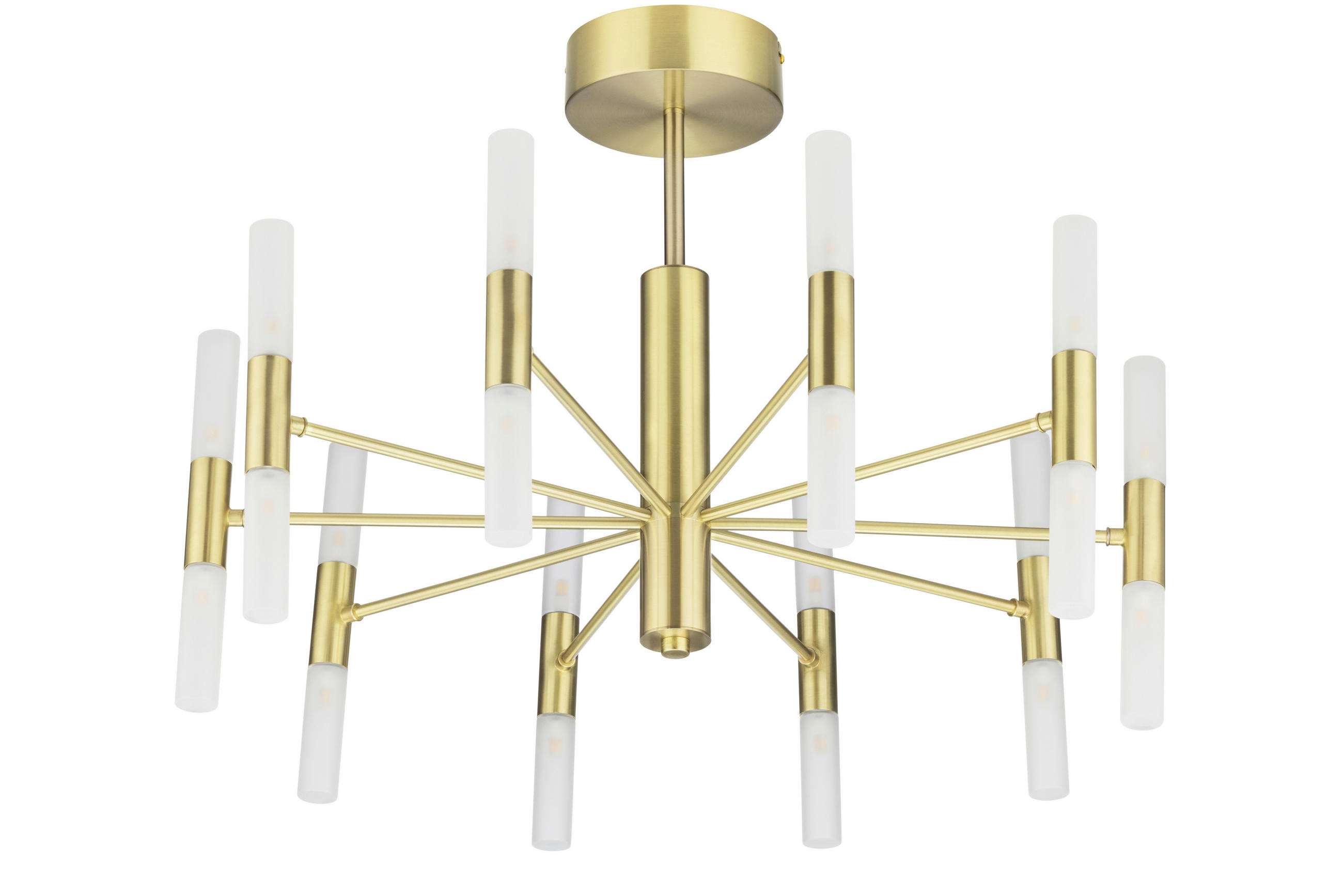 DECKENLEUCHTE 68,5/49,5 cm  - Weiß, Trend, Glas (68,5/49,5cm) - Collett's Monde