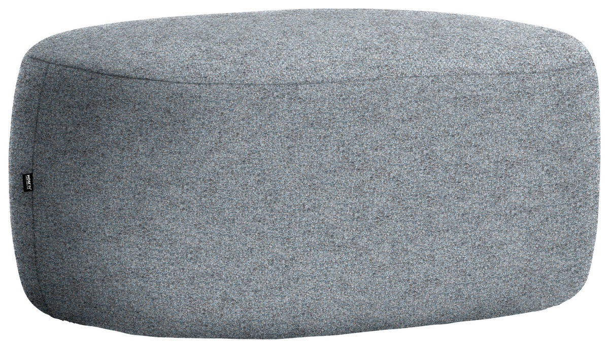 HOCKER in Textil Braun, Grau  - Schwarz/Braun, MODERN, Kunststoff/Textil (88/43/66cm) - Hom`in