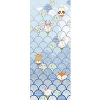 NON WOVEN-TAPET 100/250 cm  - vit/blå, Basics (100/250cm) - Komar