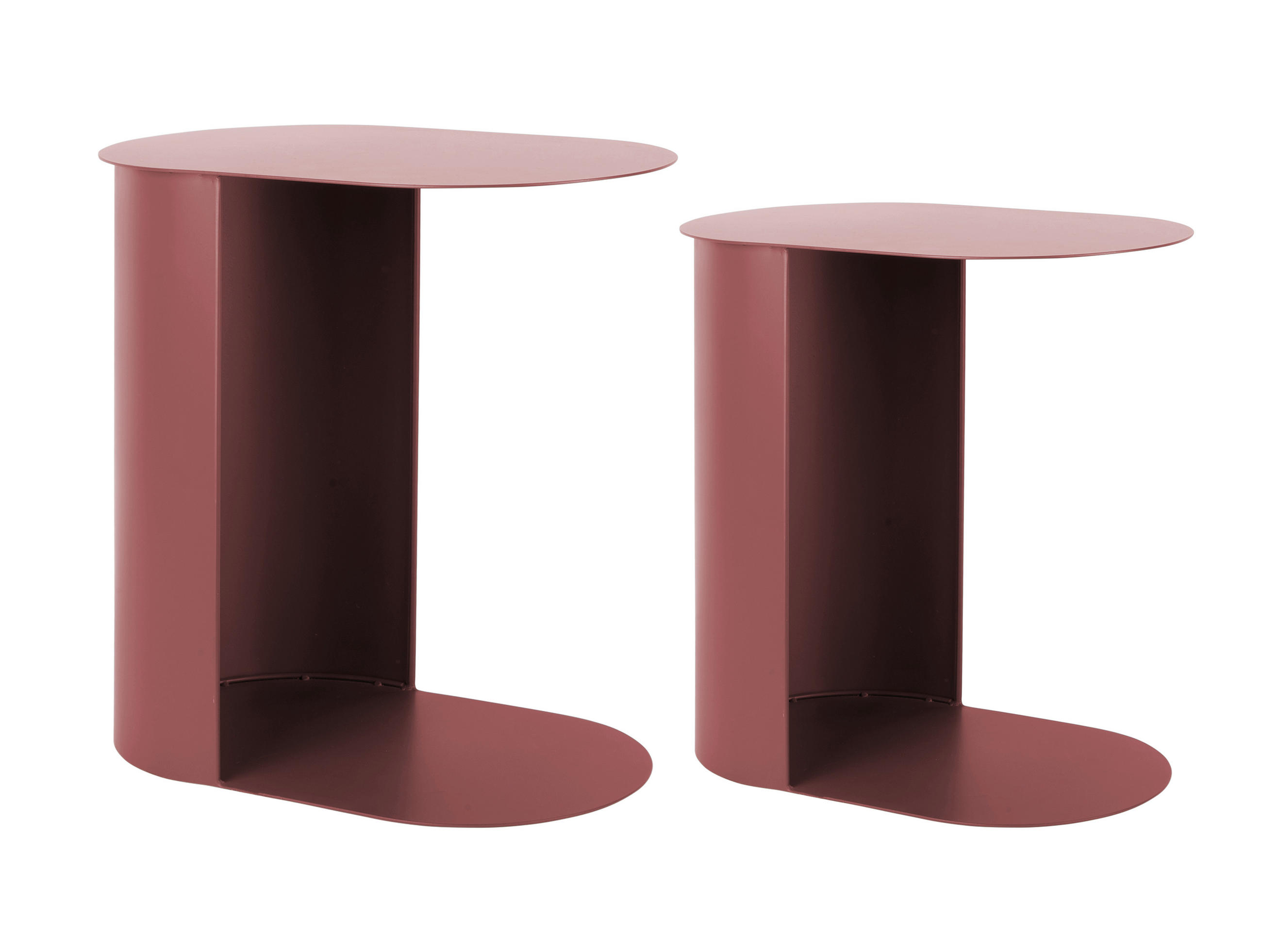 BEISTELLTISCHSET in Metall 45/30/48 cm  - Pink, Basics, Metall (45/30/48cm) - Karlsson