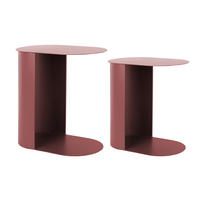 BEISTELLTISCHSET in Metall 45/30/48 cm  - Pink, Basics, Metall (45/30/48cm) - Karlsson