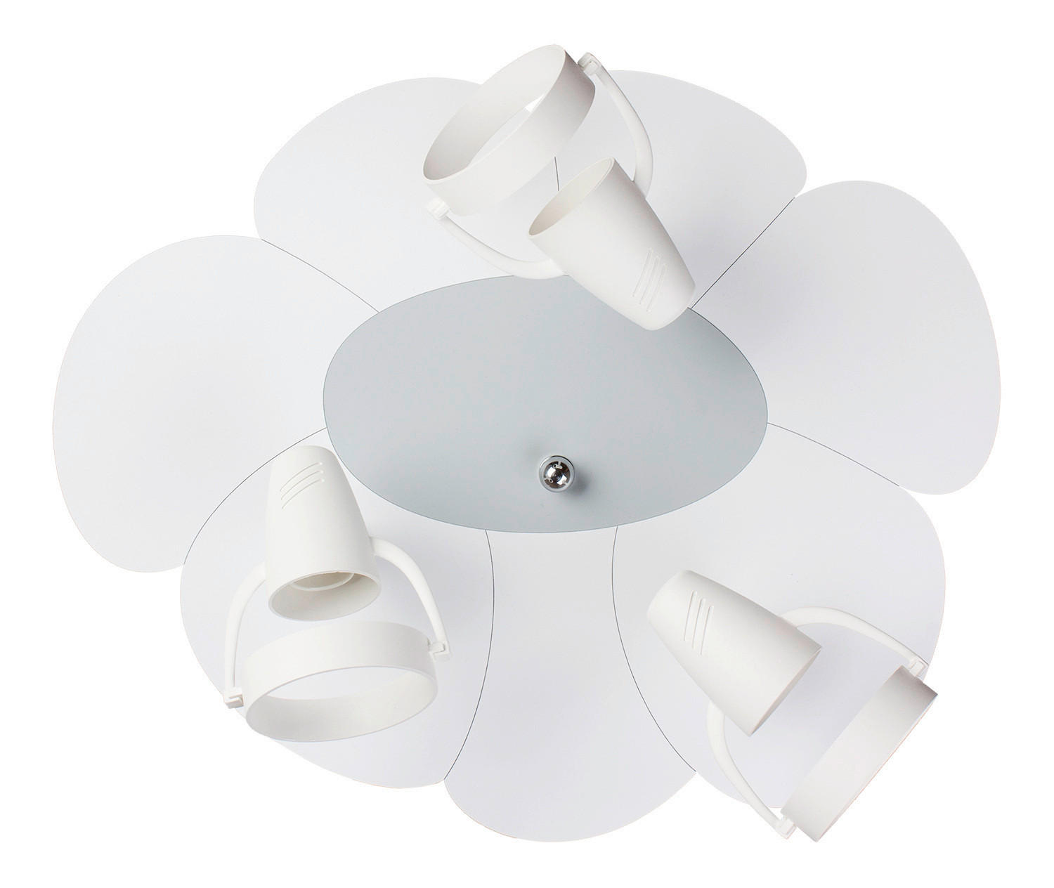 XXXLutz Kinderdeckenleuchte Blume Grau 33x16x39 cm