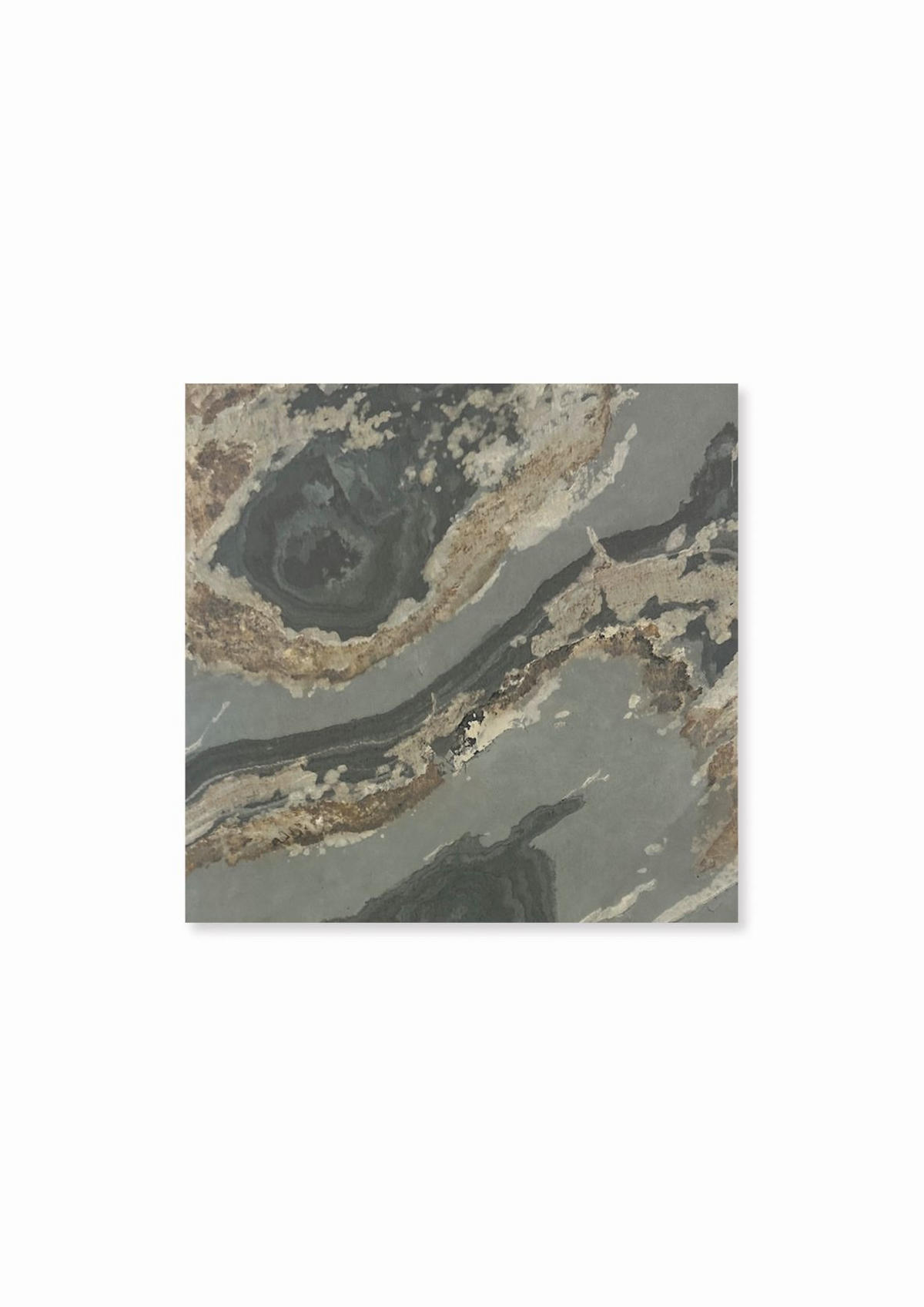 AKUSTICKÝ PANEL velikost: 52/52/0.7 cm - šedá, Moderní, textil/kámen (52/52/0.7cm) - Jangal