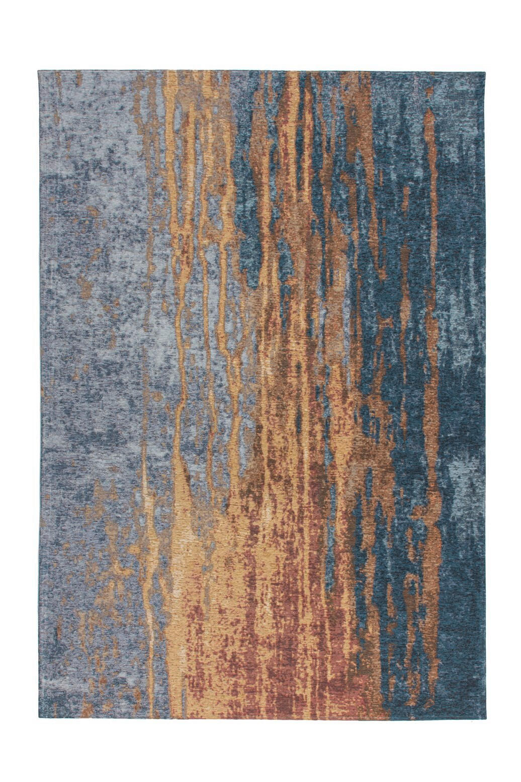 FLACHWEBETEPPICH 195/290 cm Blaze 325 Beige / Blau Blau, Beige  - Blau/Beige, KONVENTIONELL, Textil (195/290cm)