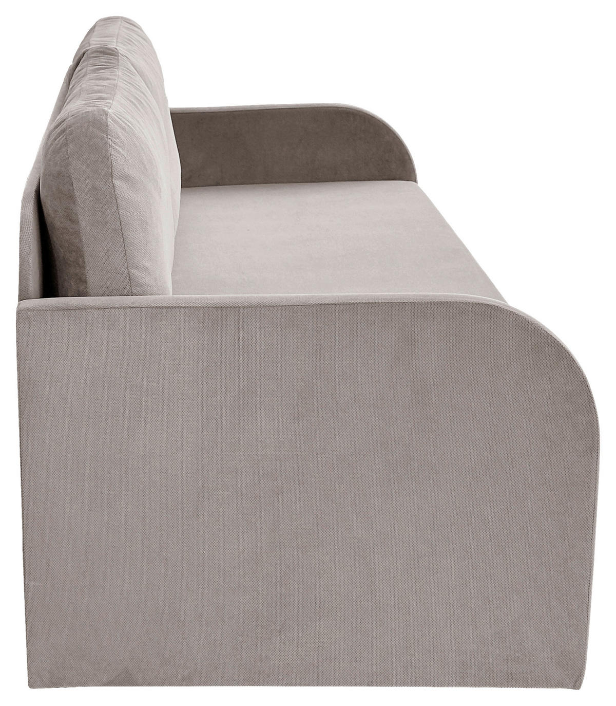 SCHLAFSOFA in Flachgewebe Taupe  - Taupe/Schwarz, Design, Kunststoff/Textil (203/77/86cm) - MID.YOU