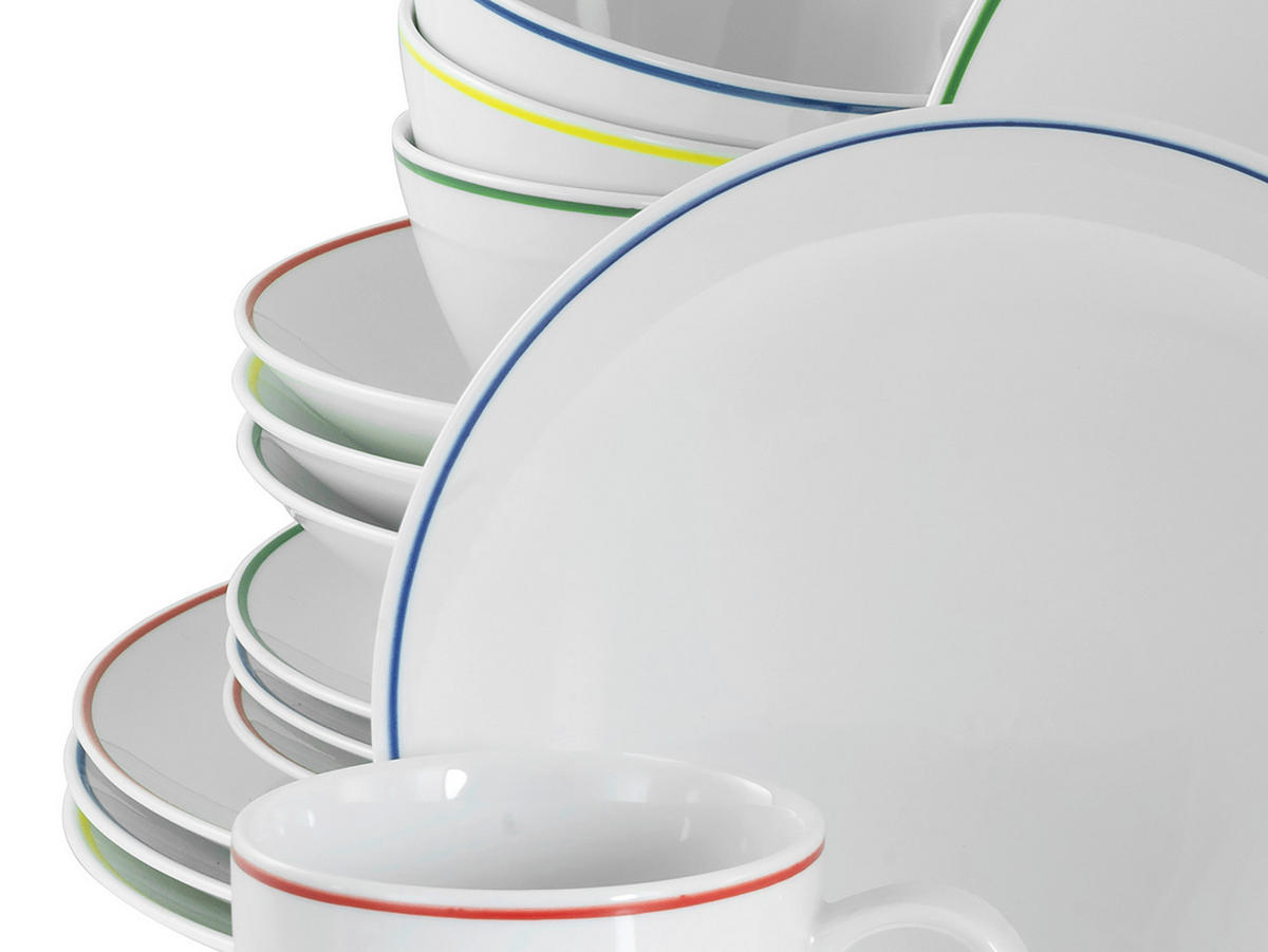 KOMPLETT SERVIS Luna Color Line 20 delar  - multicolor, Basics, keramik (39/34/31cm) - Creatable
