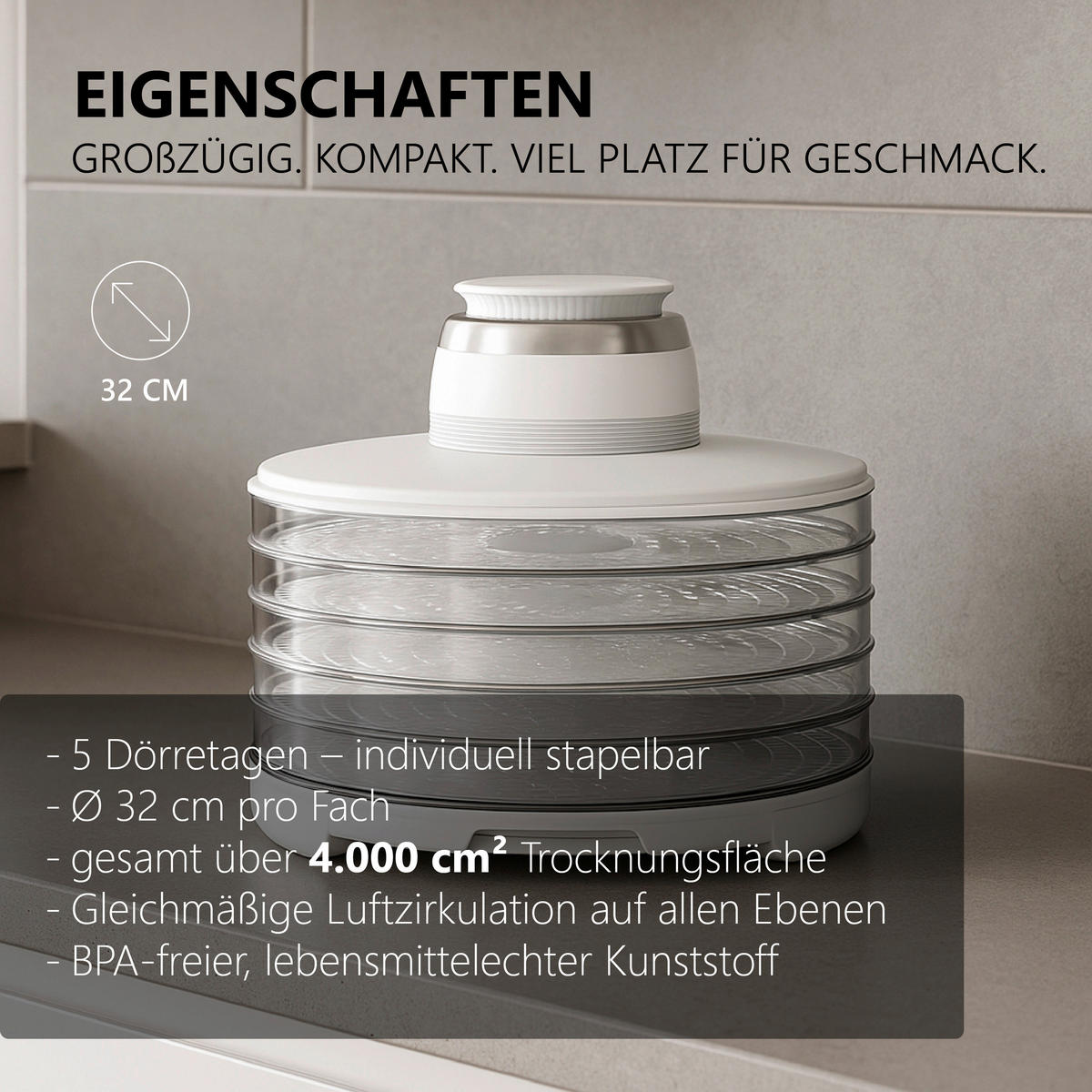 DÖRRAUTOMAT  - Edelstahlfarben/Weiß, Trend, Kunststoff (32,5/27/32,5cm)