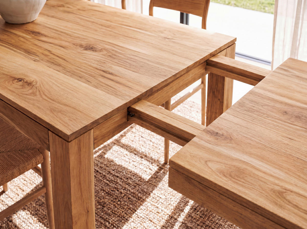ESSTISCH Echtholz  Holz rechteckig Akaziefarben  - Akaziefarben, Design, Holz (120/76/80cm) - Livetastic