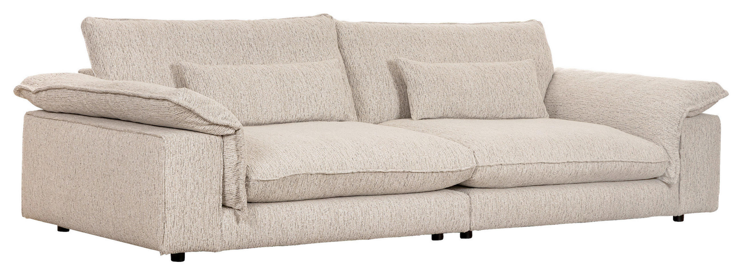 SOFFA i grå  - grå, Basics, trä/textil (287/81/114cm) - Novel