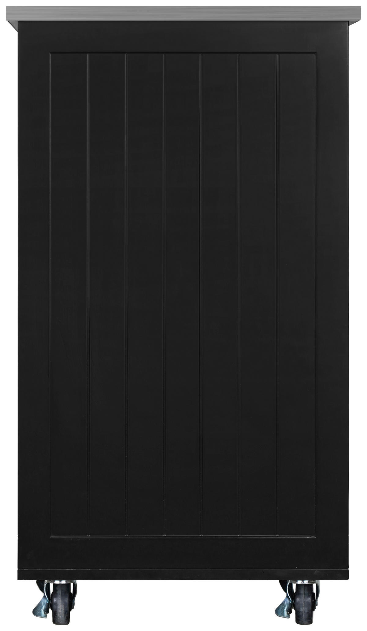 KÜCHENINSEL   in Schwarz, Edelstahlfarben  - Edelstahlfarben/Messingfarben, Basics, Holzwerkstoff/Metall (76/89/49,5cm) - MID.YOU