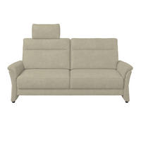 3,5-SITZER - Hellgrau/Schwarz, Konventionell, Kunststoff/Textil (205/98/91cm) - Elegando