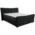 BOXSPRINGBETT 140/200 cm  in Schwarz  - Schwarz, KONVENTIONELL, Textil/Metall (140/200cm) - Esposa