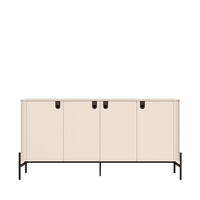 KOMODA  180/90/46 cm  kašmir  - kašmir, Dizajnerski, metal/pločasti materijal (180/90/46cm) - Voleo