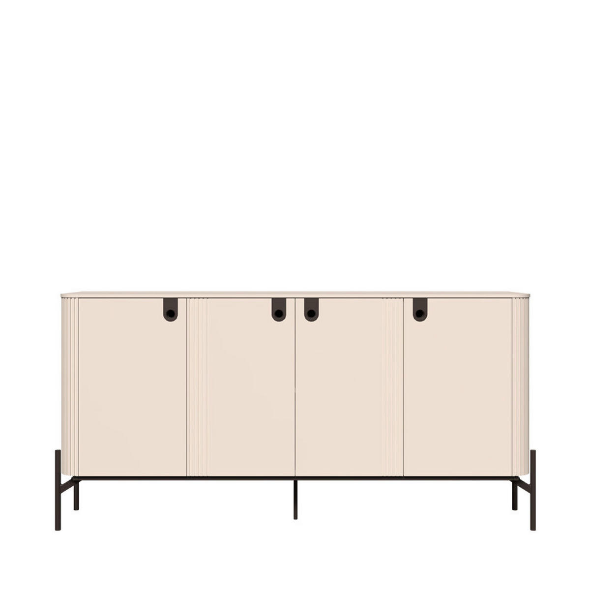 KOMODA  180/90/46 cm  kašmir  - kašmir, Dizajnerski, metal/pločasti materijal (180/90/46cm) - Voleo